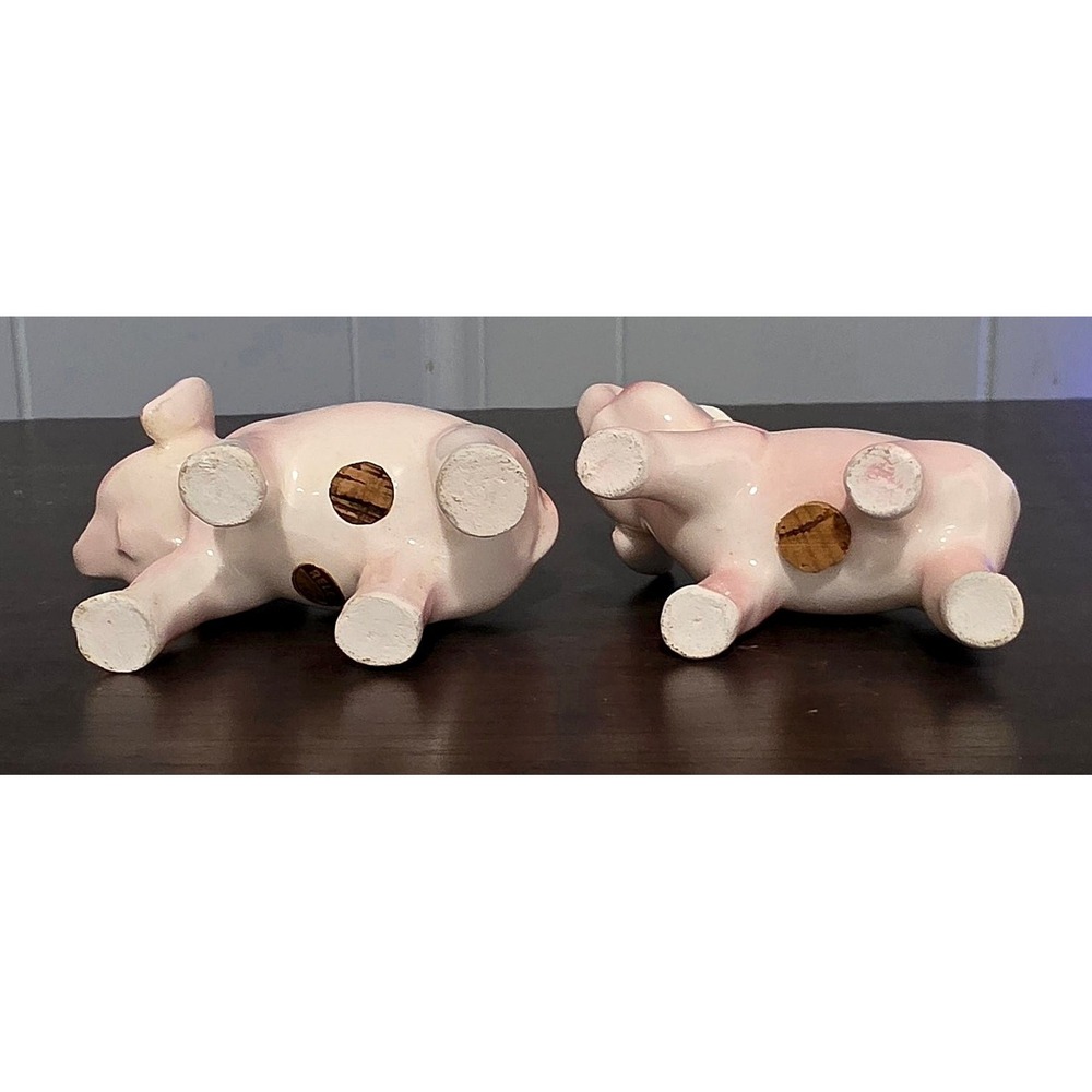Relco Vintage Pink Elephant Salt Pepper Shakers Top Hat Party Hat Set - Picture 2 of 3